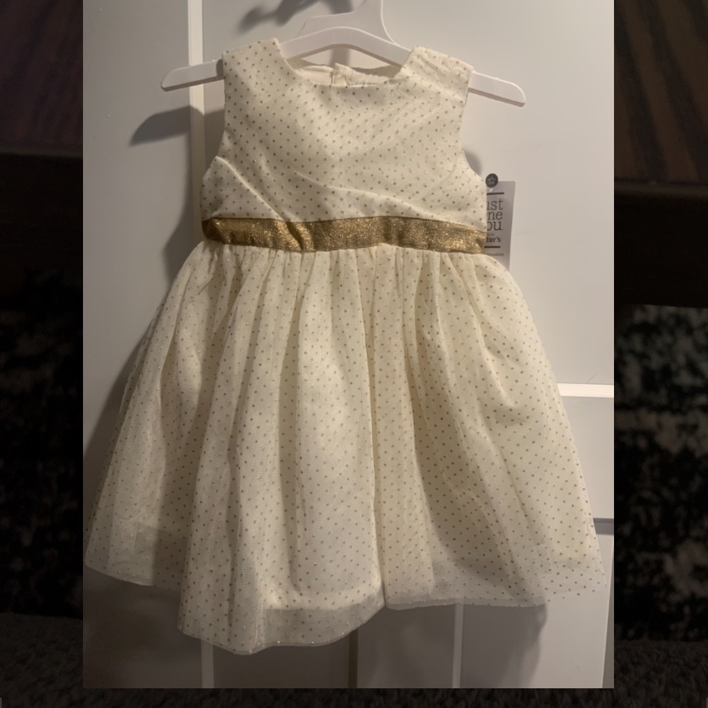 18m Cream and gold dress